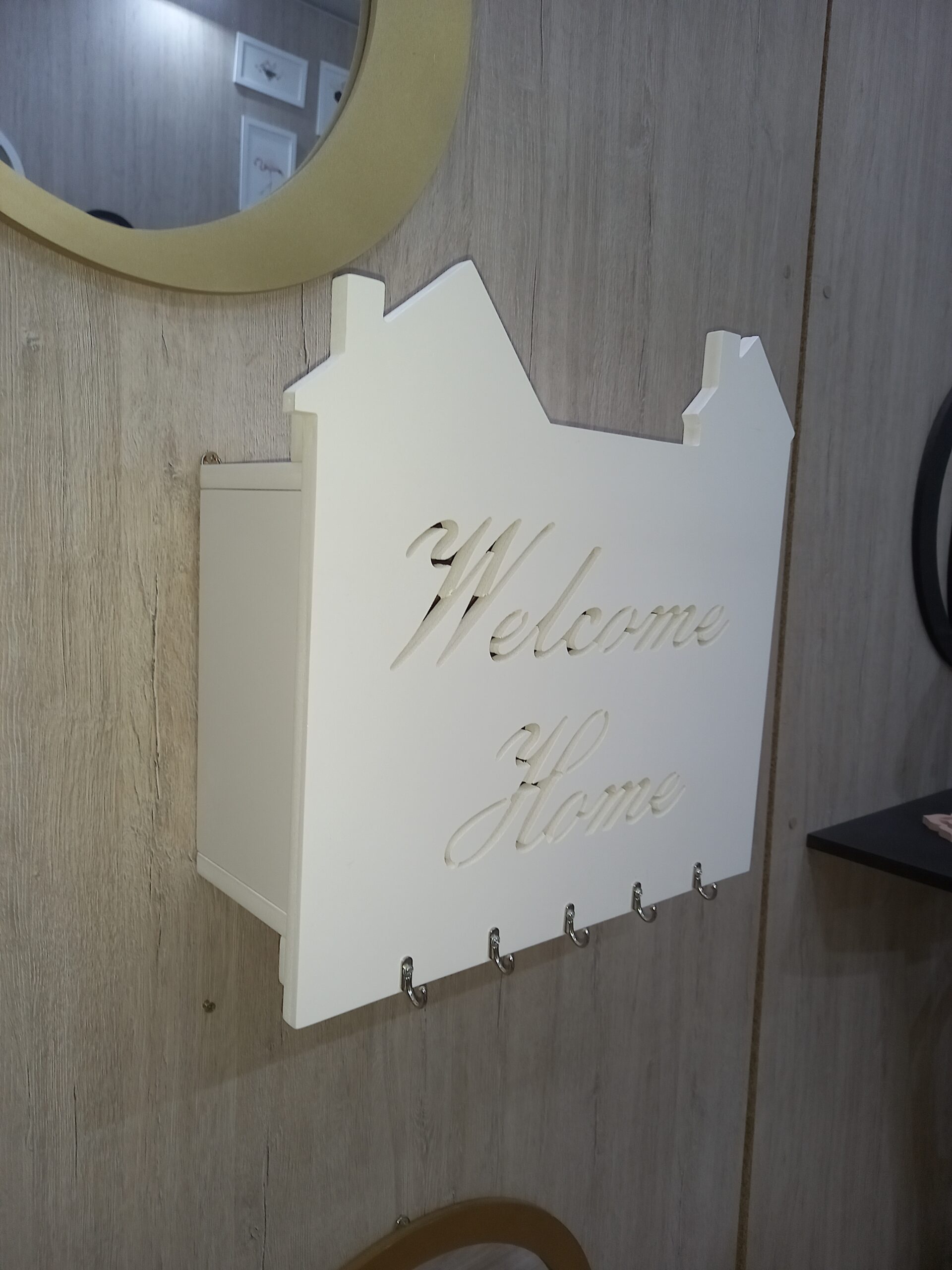 Cache Disjoncteur Coulissant 34x22 cm | Design Maison “Welcome Home” – Image 4