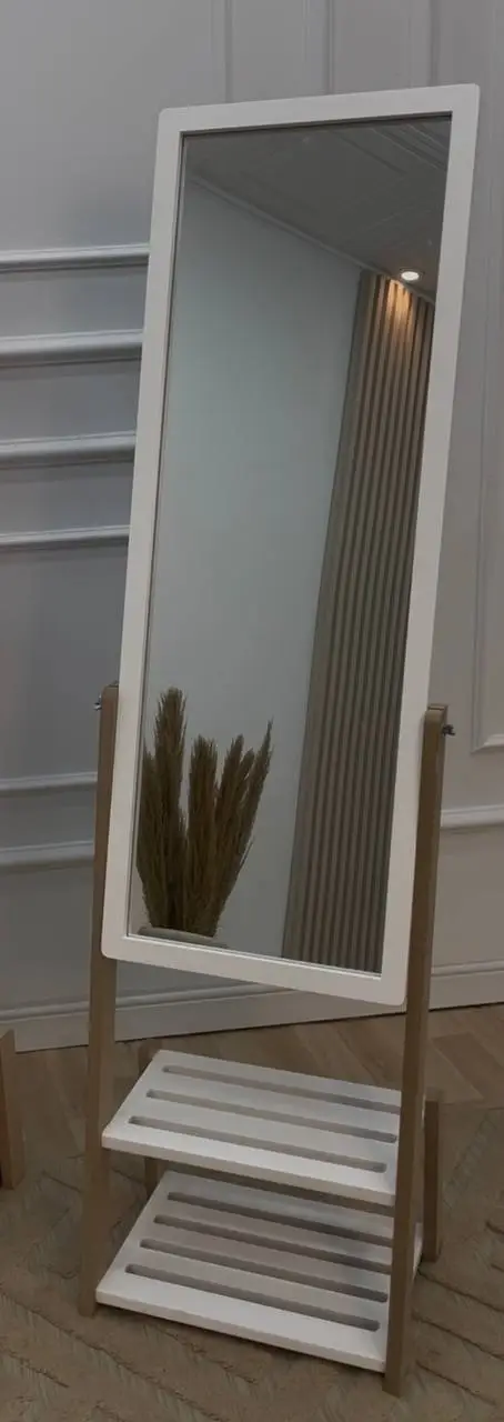 miroir sur pieds kinshasa – avec Étagère intégrée, 140 x 38 cm miroir sur pieds kinshasa – avec Étagère intégrée, 140 x 38 cm