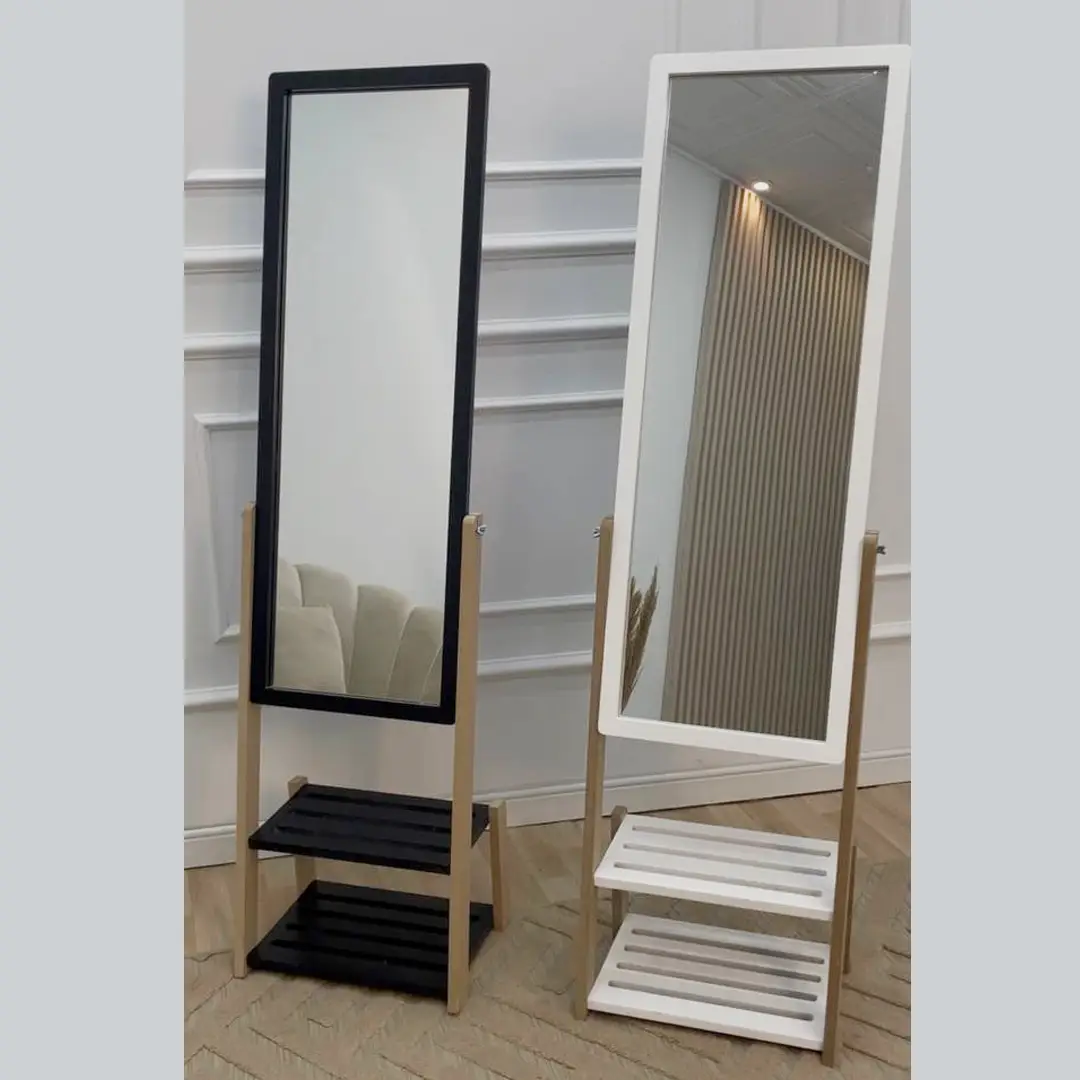 miroir sur pieds kinshasa – avec Étagère intégrée, 140 x 38 cm miroir sur pieds kinshasa – avec Étagère intégrée, 140 x 38 cm