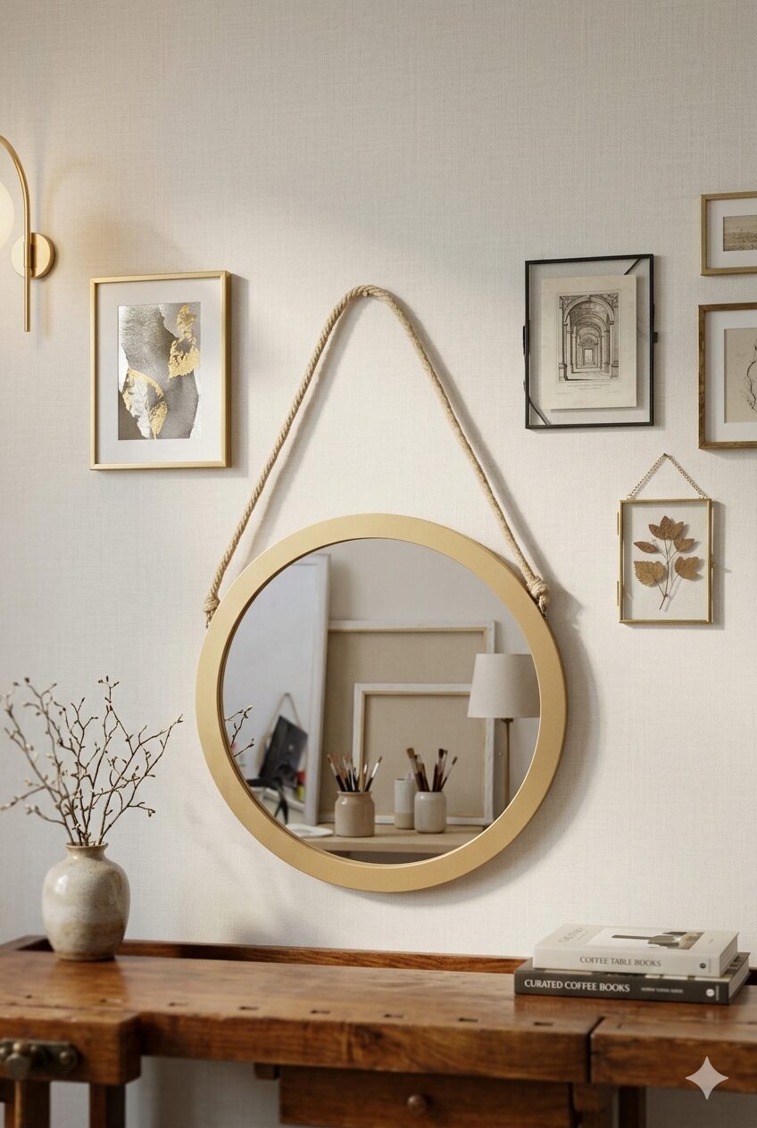 miroir rond suspendu miroir rond suspendu