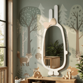 miroir enfant 90x45 cm chambre douce & ludique