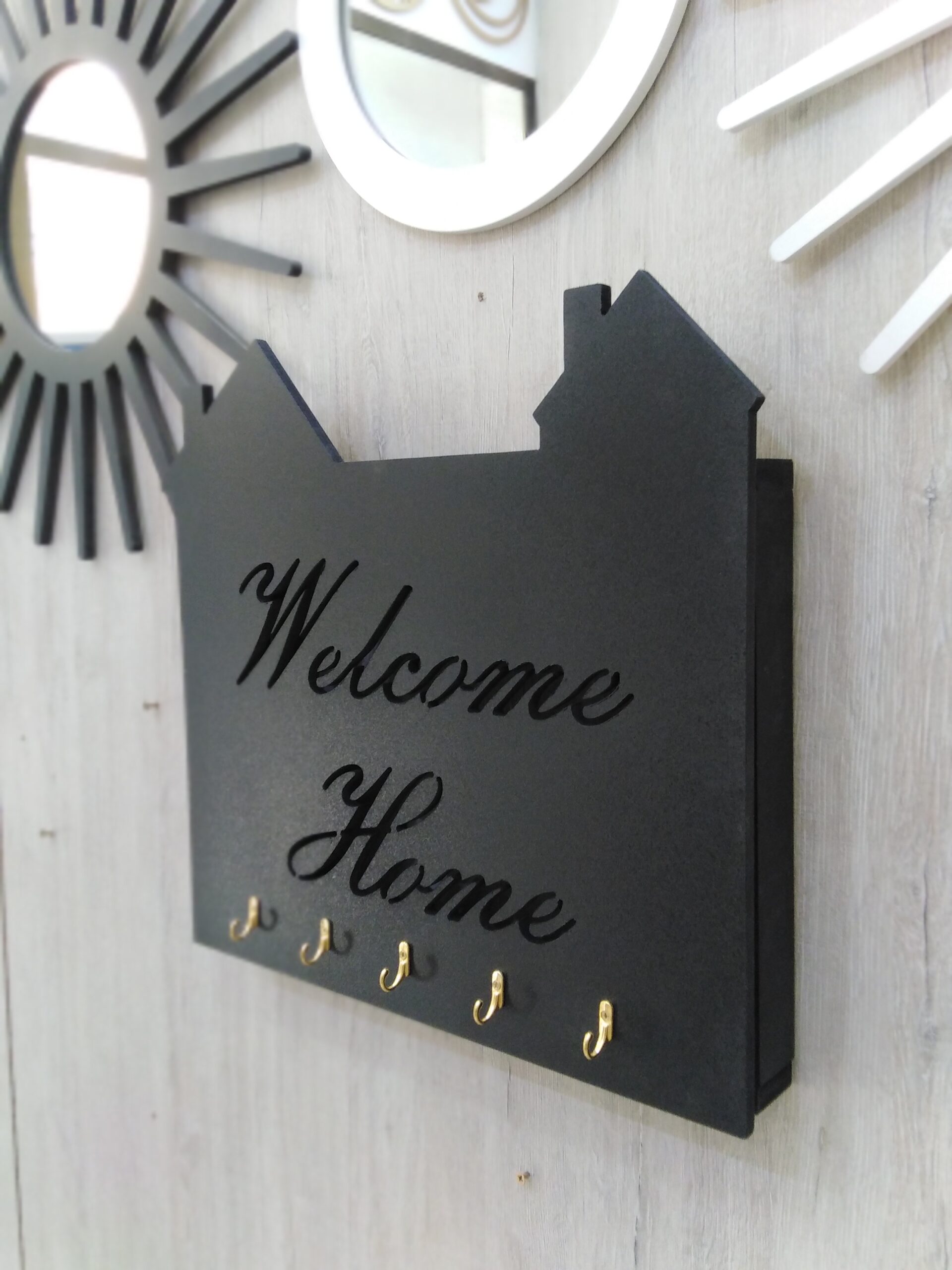 Cache Disjoncteur Coulissant 34x22 cm | Design Maison “Welcome Home” – Image 6