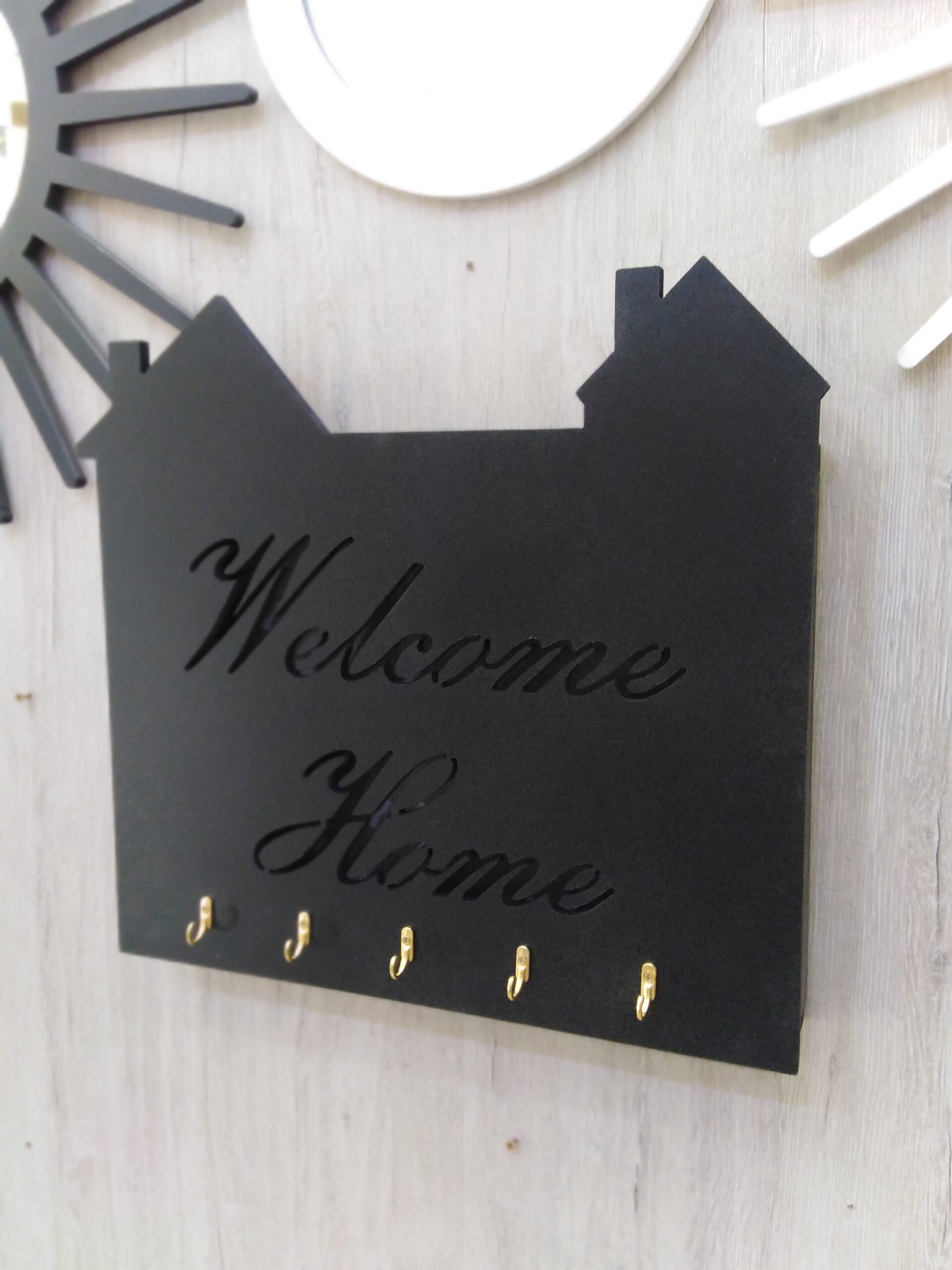 Cache Disjoncteur Coulissant 34x22 cm | Design Maison “Welcome Home” – Image 2
