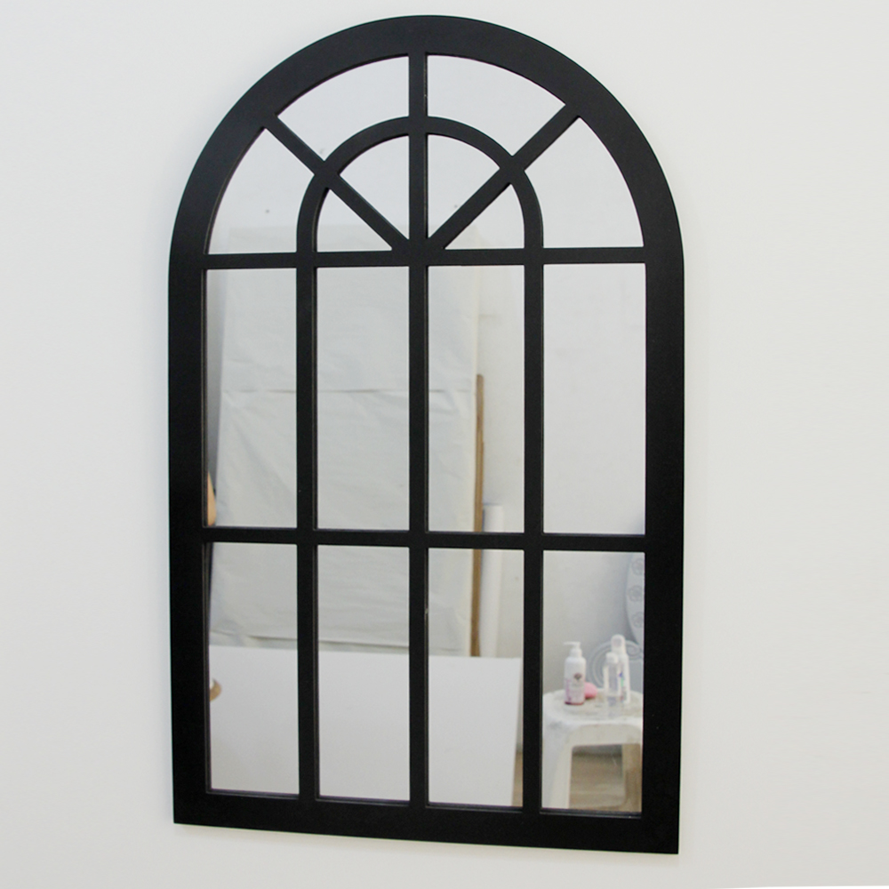 miroir maison du monde 70x40 cm | style fenêtre arquée blanc & noir miroir maison du monde 70x40 cm | style fenêtre arquée blanc & noir
