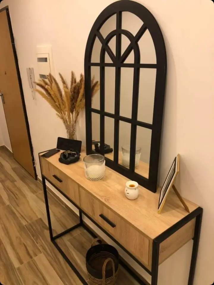 miroir maison du monde 70x40 cm | style fenêtre arquée blanc & noir miroir maison du monde 70x40 cm | style fenêtre arquée blanc & noir