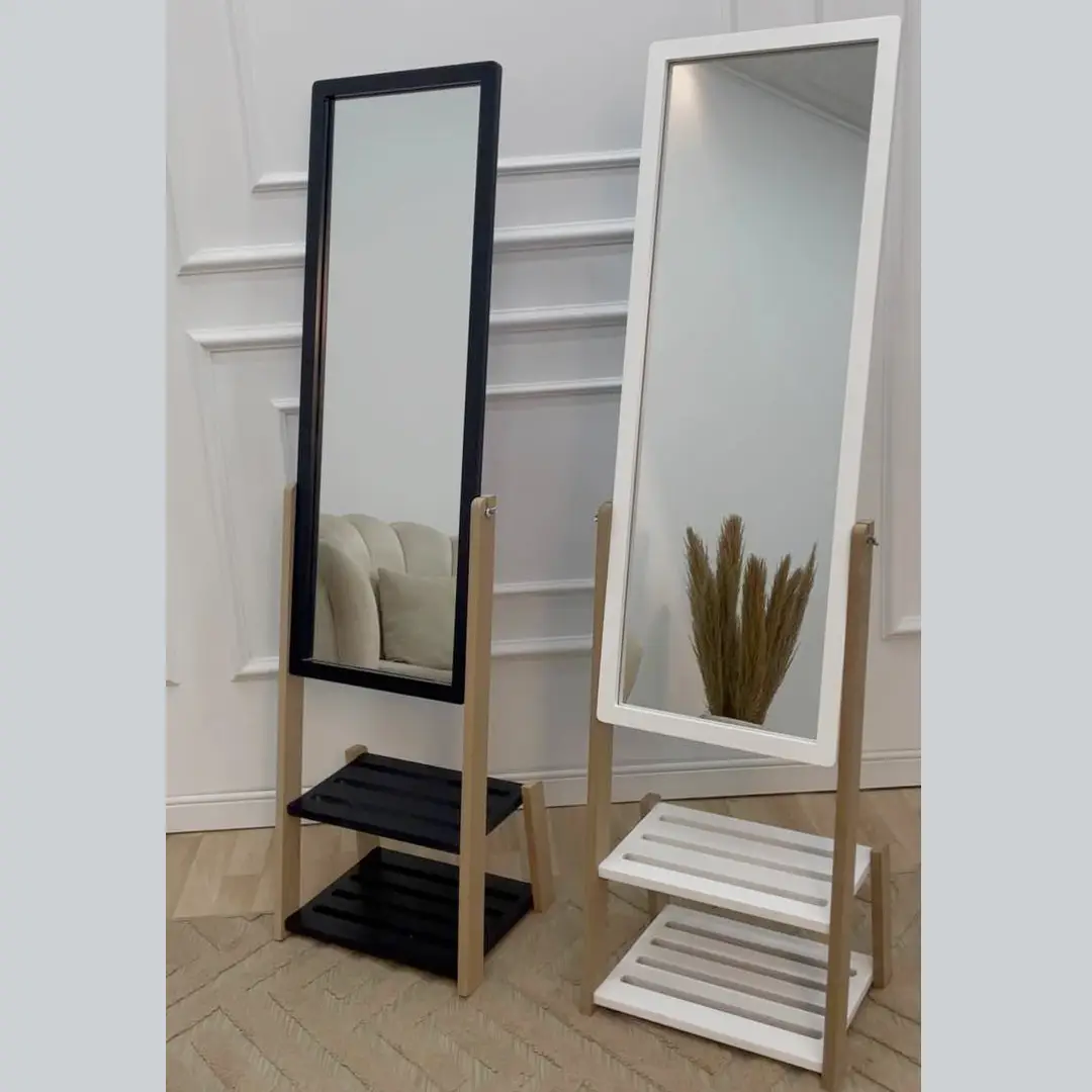 miroir sur pieds kinshasa – avec Étagère intégrée, 140 x 38 cm miroir sur pieds kinshasa – avec Étagère intégrée, 140 x 38 cm