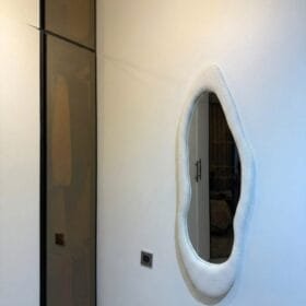 miroir capetone 130x40 cm blanc neige