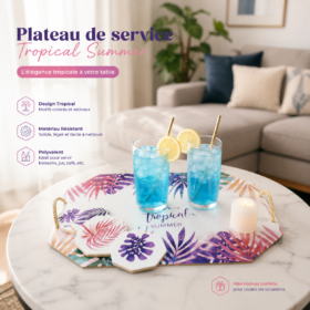 plateau tropical summer 50x35cm — le set complet qui impressionne vos invités